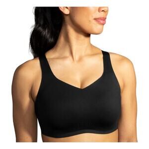 BROOKS Dare Underwire Run Bra NWT Size 36 D Black Running Walking High Impact